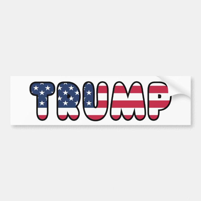 Donald Trump USA President Election 2016 Bumper Sticker (Front)