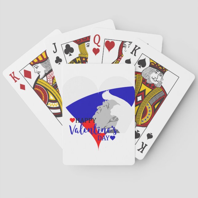 donald trump valentine playing cards (Back)