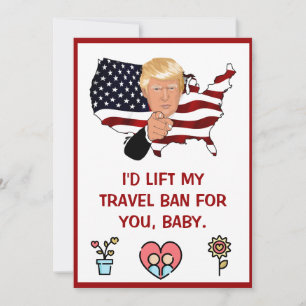 donald trump valentines day  FUNNY Holiday Card