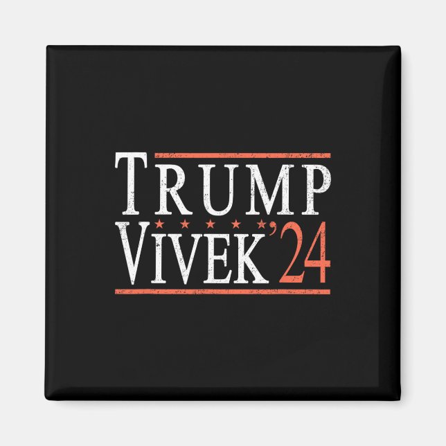 Donald Trump Vivek Ramaswamy 2024 President Republ Magnet (Front)