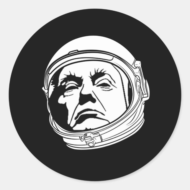 Donald Trump Warp Speed Classic Round Sticker (Front)