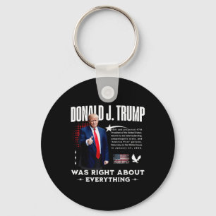 Donald Trump Was Right About Everything - Trump 20 Key Ring
