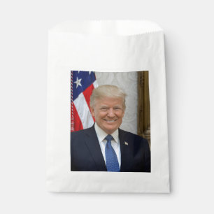 Donald Trump White House President Portrait Favour Bag