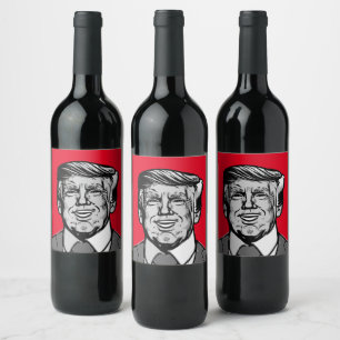 DONALD TRUMP WINE LABEL