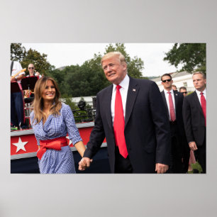 Donald Trump With First Lady Melania Poster