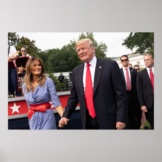 Donald Trump With First Lady Melania Poster (Front)