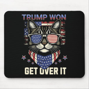Donald Trump Won 2024 Election Cats For Trump Men Mouse Pad