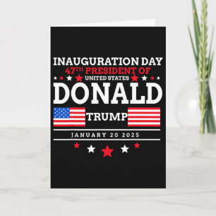 Donald Trump Won 2024 Election Inauguration Men Wo Card