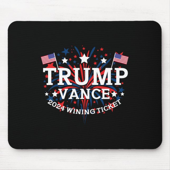 Donald Trump Won 2024 Election Inauguration Men Wo Mouse Pad (Front)