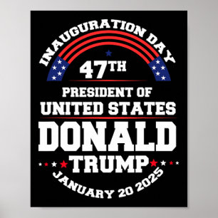 Donald Trump Won 2024 Election Inauguration Men Wo Poster
