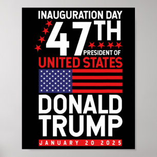 Donald Trump Won 2024 Election Inauguration Men Wo Poster