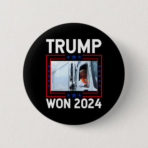 Donald Trump Won 2024 Election Inauguration Trump 6 Cm Round Badge