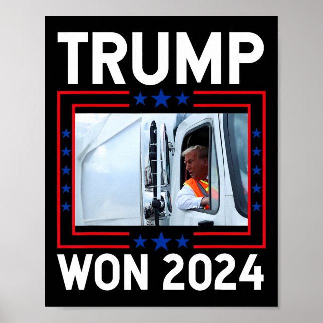 Donald Trump Won 2024 Election Inauguration Trump  Poster (Front)