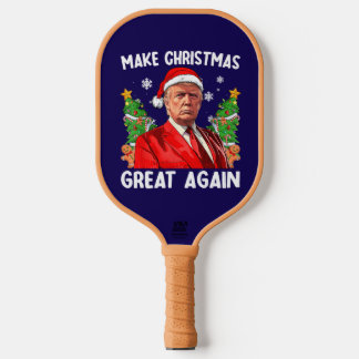 Donald Trump Won Make Christmas Great Again Pickleball Paddle