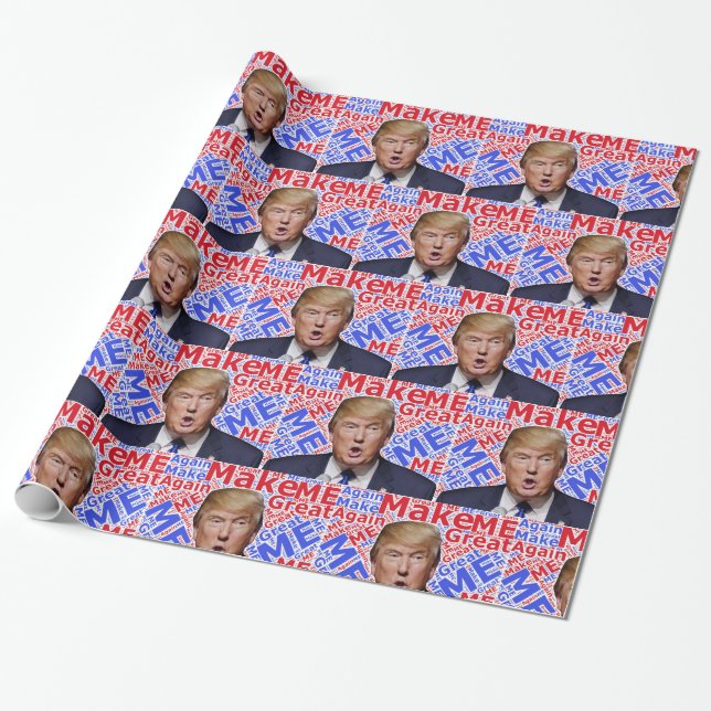 Donald Trump Wrapping Paper (Unrolled)