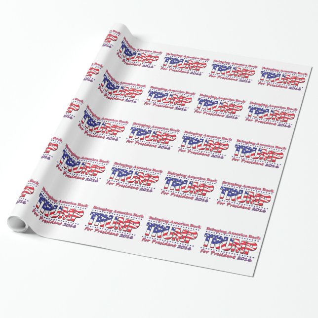 Donald Trump Wrapping Paper (Unrolled)