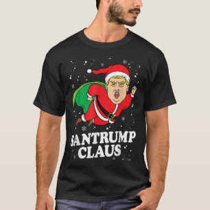 Donald Trump Xmas Funny Santa Hat Gift Shirt 