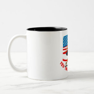  DONALD TRUMP- YES I’M A TRUMP GIRL Two-Tone COFFEE MUG