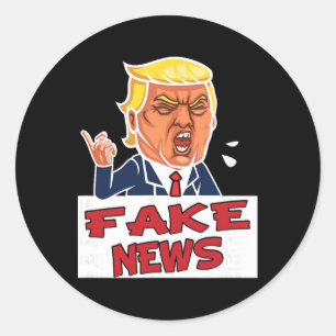 Donald Trump You Are Fake News  Classic Round Sticker
