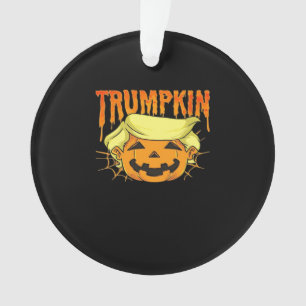 Donald Trumpkin Funny President Party Halloween Cl Ornament