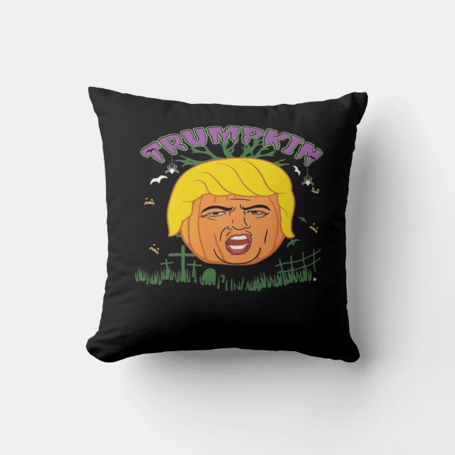 Donald Trumpkin Make Halloween Great Again Adult T Cushion (Front)