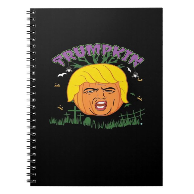 Donald Trumpkin Make Halloween Great Again Adult T Notebook (Front)