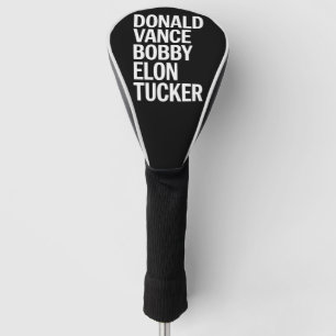 Donald Vance Bobby Elon & Tucker Golf Head Cover