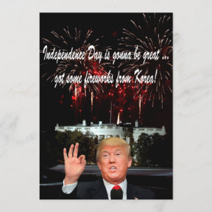Donalds Korean Fireworks: Happy 4th of July Card