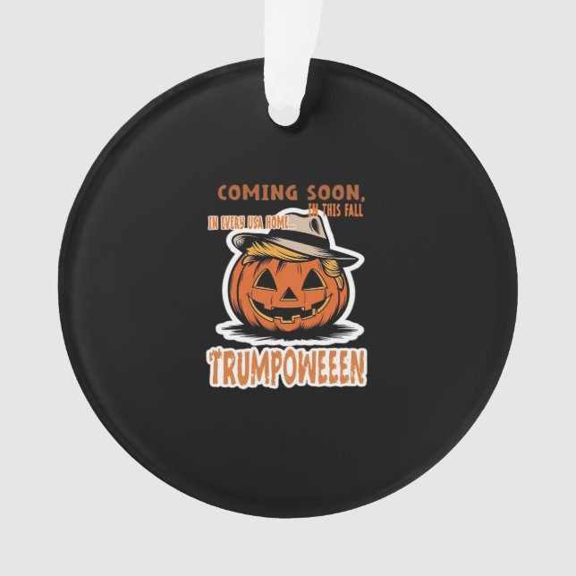 Donald's Trumpkin Pumpkin- Halloween Classic Ornament (Front)