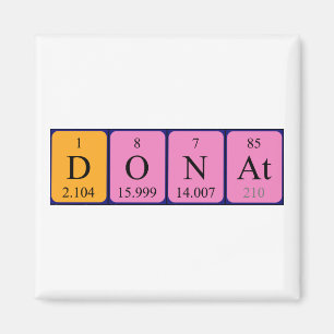Donat periodic table name magnet