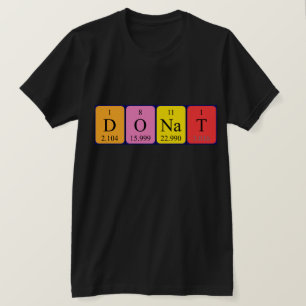 Donat periodic table name shirt