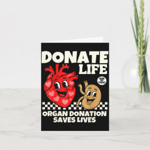 Donate life blood donation organ donation saves card