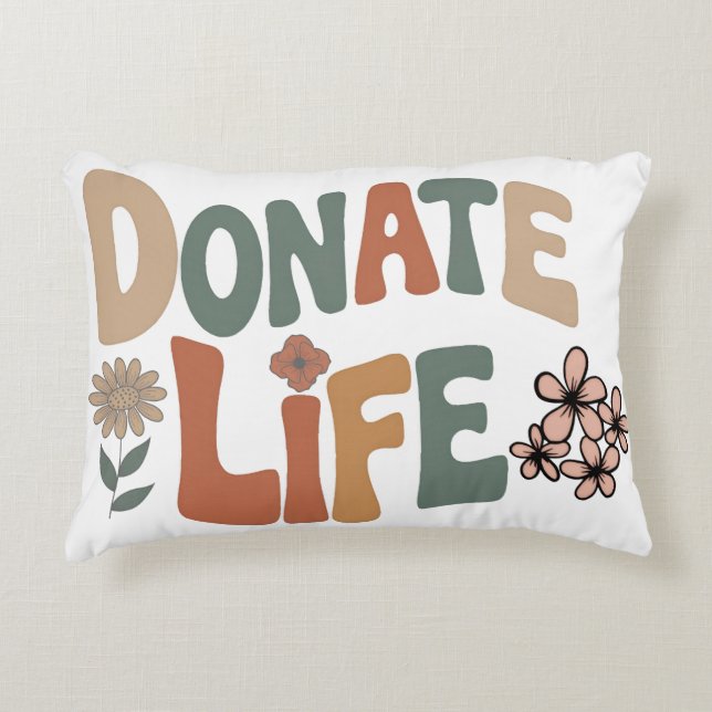 Donate Life Decorative Cushion (Front)