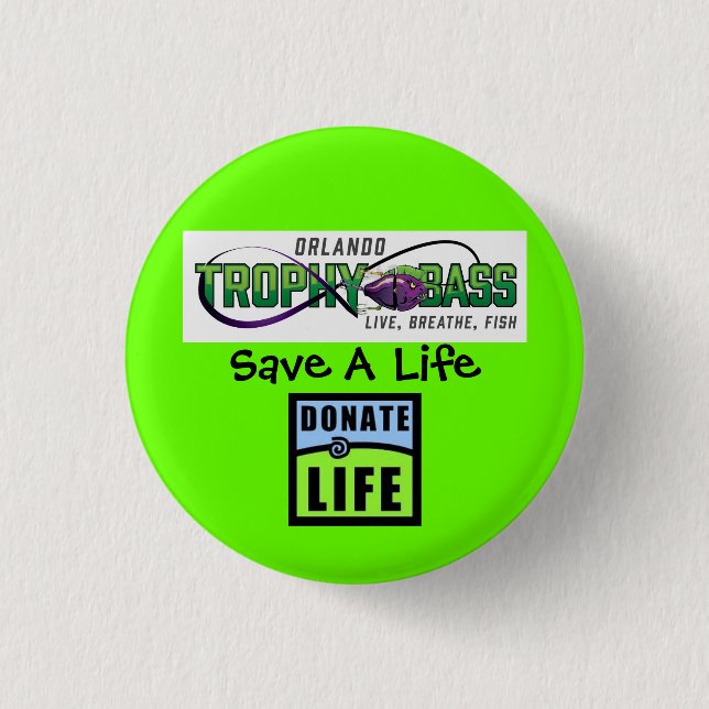 Donate Life - They Saved Mine 3 Cm Round Badge (Front)