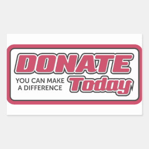 Donate you can make a difference today sticker