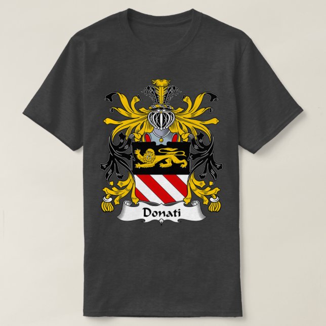 Donati Coat of Arms Family Crest 1  T-Shirt (Design Front)