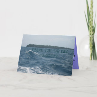 DONATION THANK YOU CARD