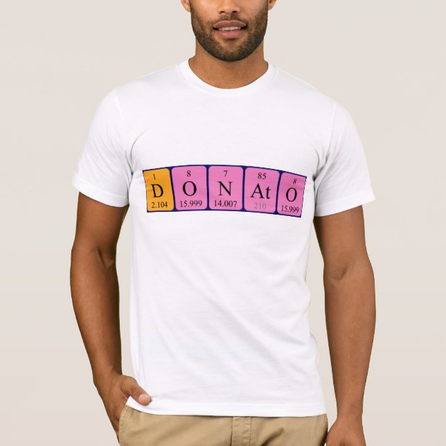 Donato periodic table name shirt (Front)