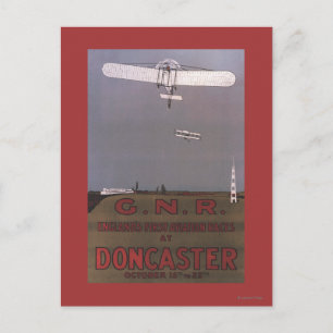 Doncaster, England - First Aviation Races Postcard