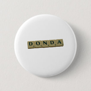 Donda Letter Tiles 6 Cm Round Badge