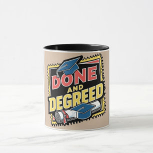 Done and Degreed Postage Stamp Mug