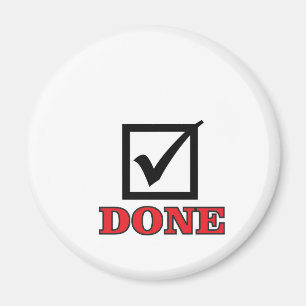 done check mark magnet