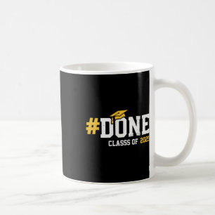 Done Cl Of 2025 Graduation Graduate Vintage Senior Coffee Mug