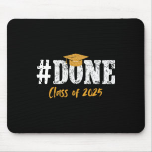 Done Cl Of 2025 Vintage Senior Mum Funny Graduatio Mouse Pad