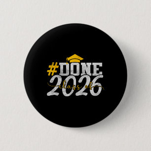 #done Cl Of 2026 Graduate Senior 2026 Graduation G 6 Cm Round Badge