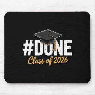 Done Cl Of 2026 Graduation Proud Graduate Premium Mouse Pad