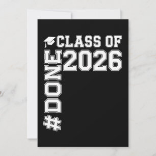 DONE Class Of 2026 Graduate 26 Graduation  Announcement