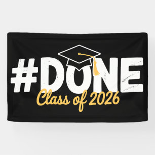 Done Class Of 2026 Graduation 26 Proud Graduate Banner