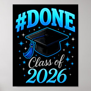 #done class of 2026 - senior graduation coquette  poster