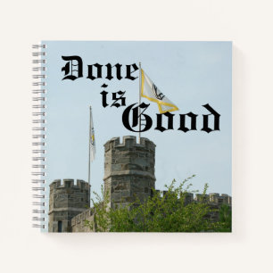 Done is Good Bryn Mawr Great Hall Towers Notebook